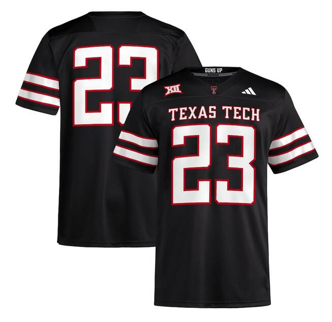Men's Black Texas Tech Red Raiders Active Player Custom Alternate Stitched Jersey